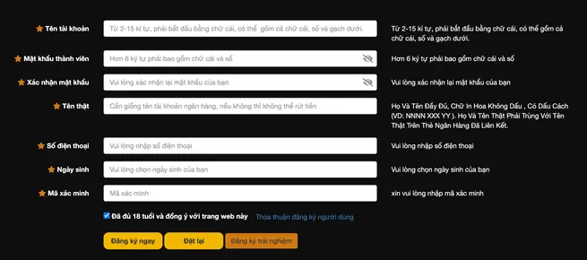 ĐĂNG KÝ 123BET – Tham Gia Nhanh, Trải Nghiệm Dễ Dàng